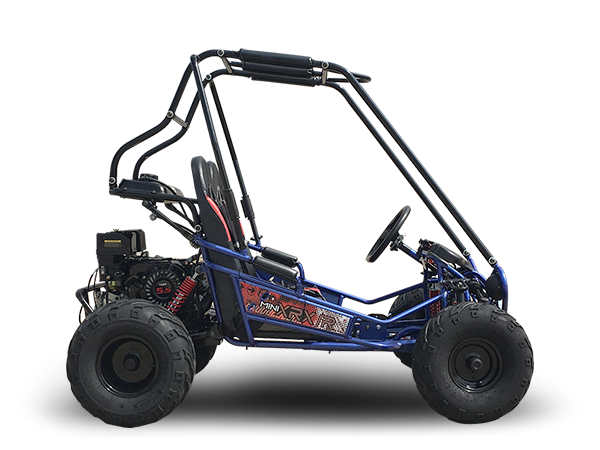 TrailMaster MINI XRX/R+ Go Kart, 5.5hp Parental Remote Control with Reverse, Kids Ages 4-9