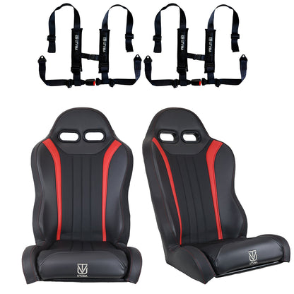 "Weekender" Series Pair of Front Suspension Bucket Seats Maverick X3 2 or 4 Seater (2017+)