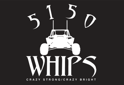 5150 Whips 3x5 Black 5150 Flag