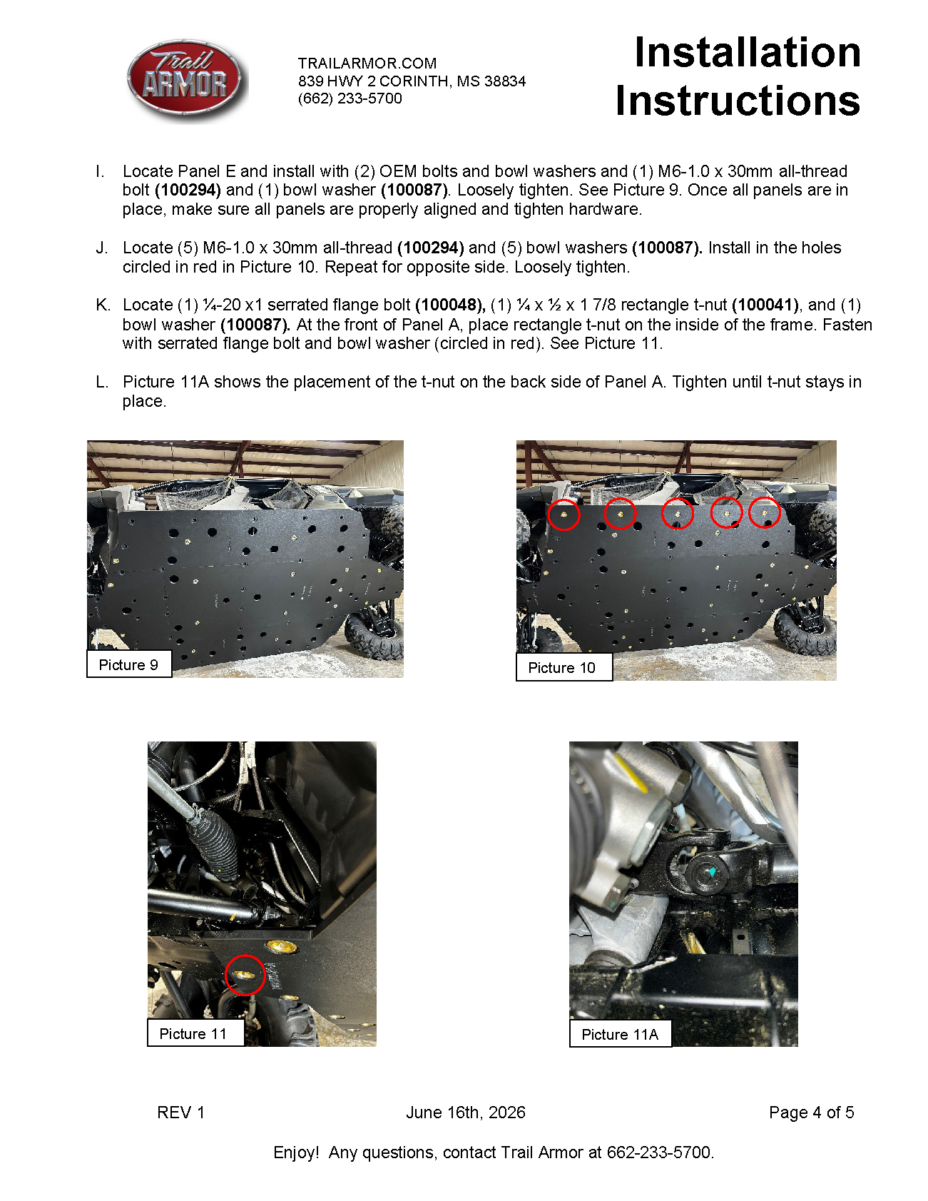 Trail Armor Polaris Ranger 1000 Crew Full Skids 2021 - 2026