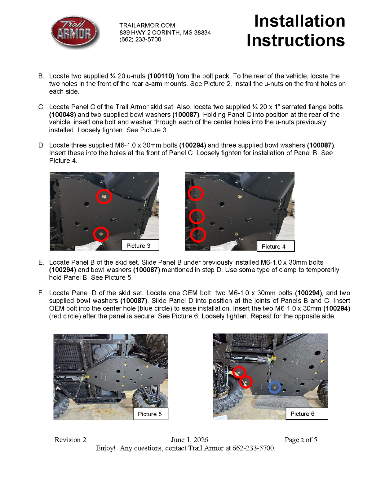 Trail Armor 2021 - 2025  Polaris Ranger XP 1000, Ranger XP Kinetic, Ranger 1000 Full Skids