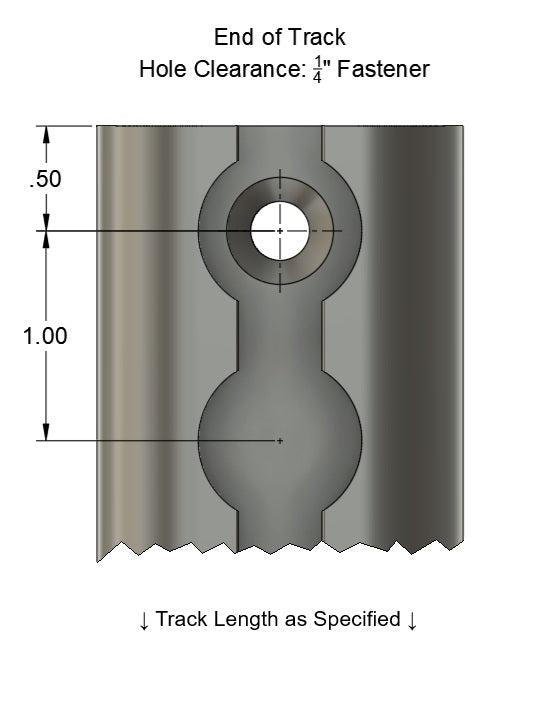 Aluminum L-Track Cargo Rail – With-Pre-Drilled Holes | 6061-T6 Airline Track (Custom Lengths)