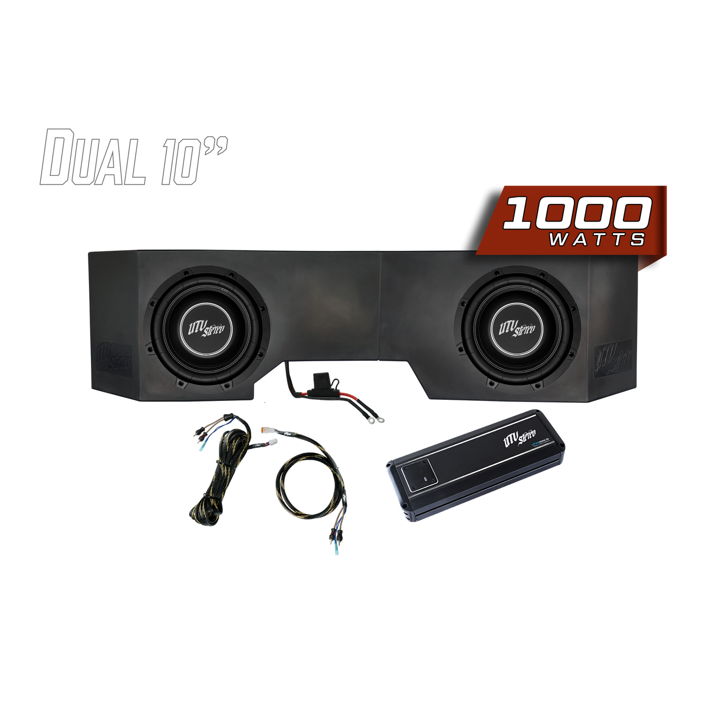 Can-Am® Defender HD10 1000W Dual 10" Subwoofer Kit | UTVS-DEF-SUB-1000-2