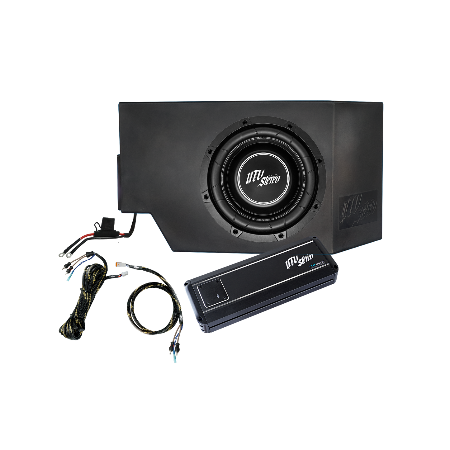Can-Am® Defender HD10 1000W Single Passenger Side 10" Subwoofer Kit | UTVS-DEF-SUB-1000