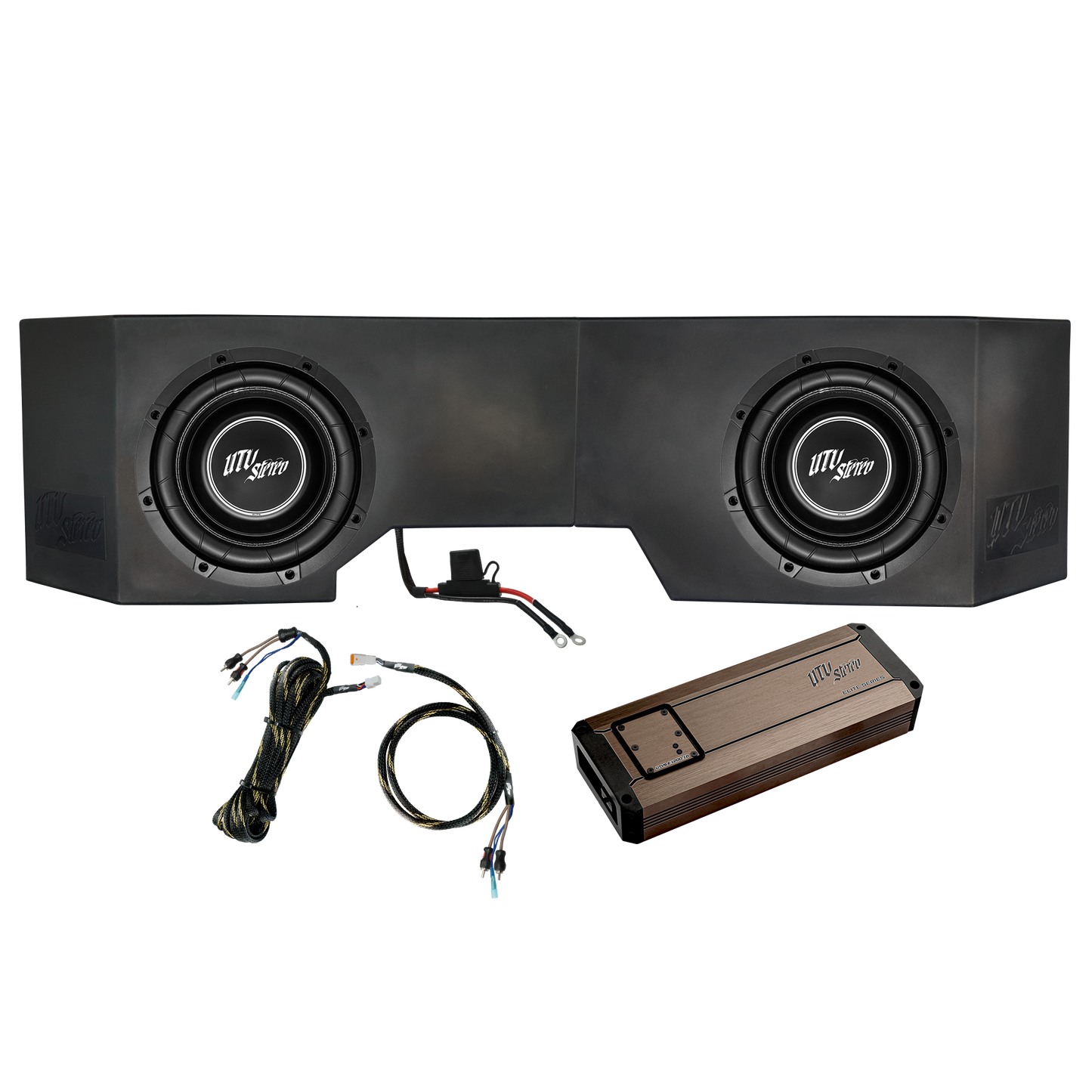 Can-Am® Defender HD10 1200W Dual 10" Subwoofer Kit  | UTVS-DEF-SUB-1200-2