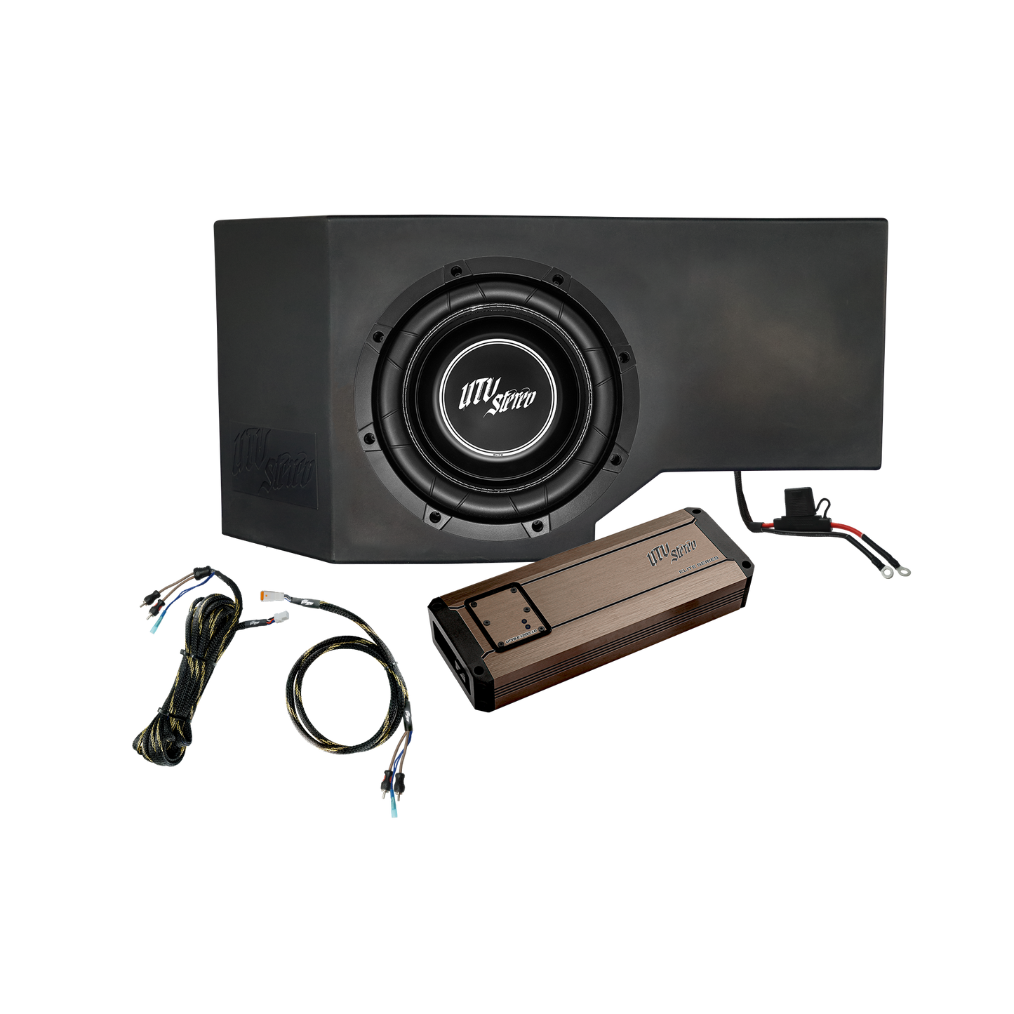 Can-Am® Defender HD10 1200W Single Side 10" Subwoofer Kit  | UTVS-DEF-SUB-1200