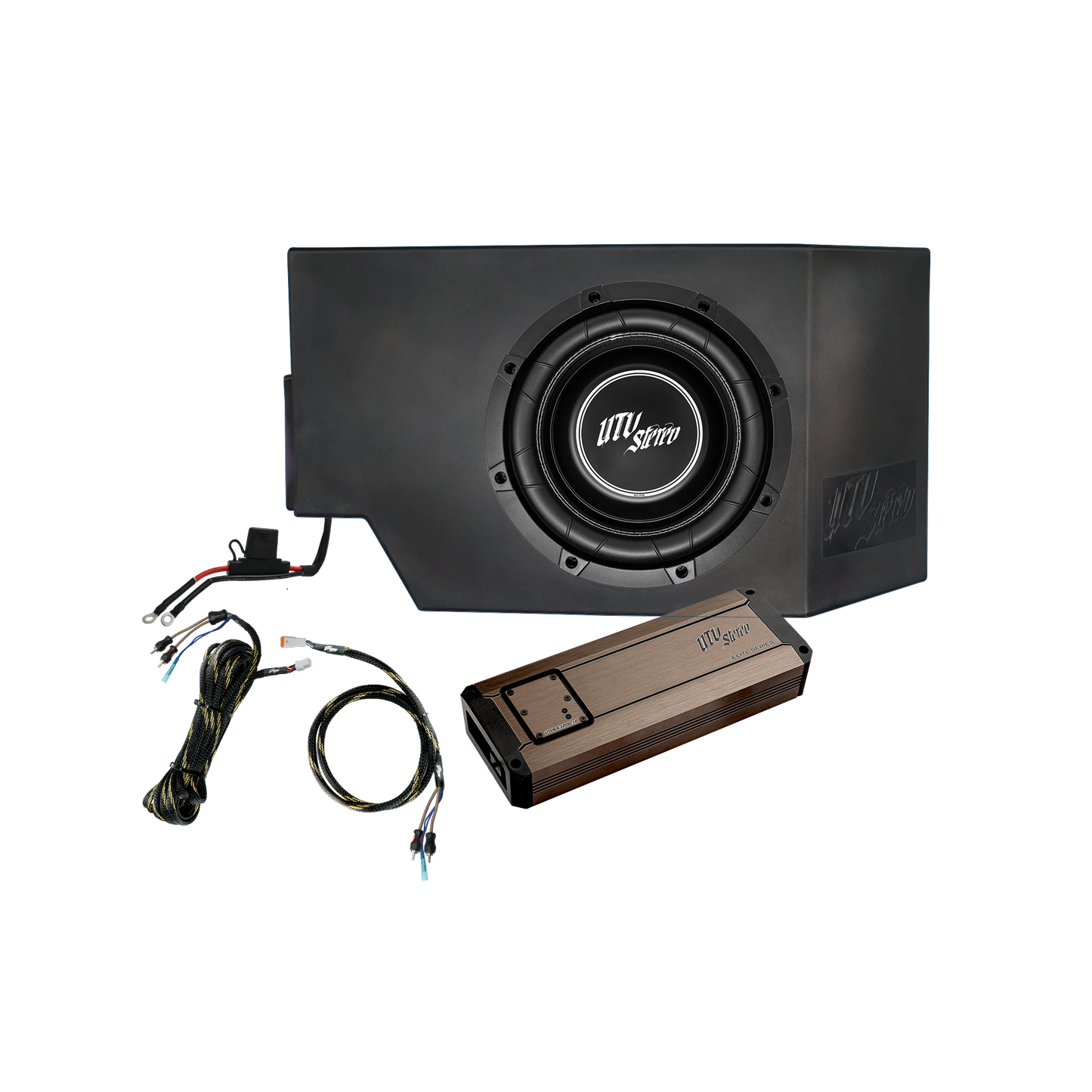 Can-Am® Defender HD10 1200W Single Side 10" Subwoofer Kit  | UTVS-DEF-SUB-1200