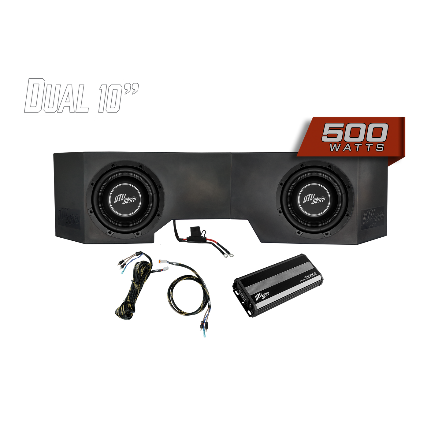 Can-Am® Defender HD10 500W Dual 10" Subwoofer Kit | UTVS-DEF-SUB-500-2