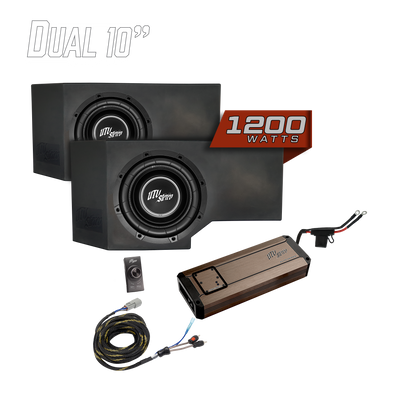 Can-Am® Defender HD11 1200W Dual 10" Subwoofer Kit | UTVS-DEF2-1200-2-GO