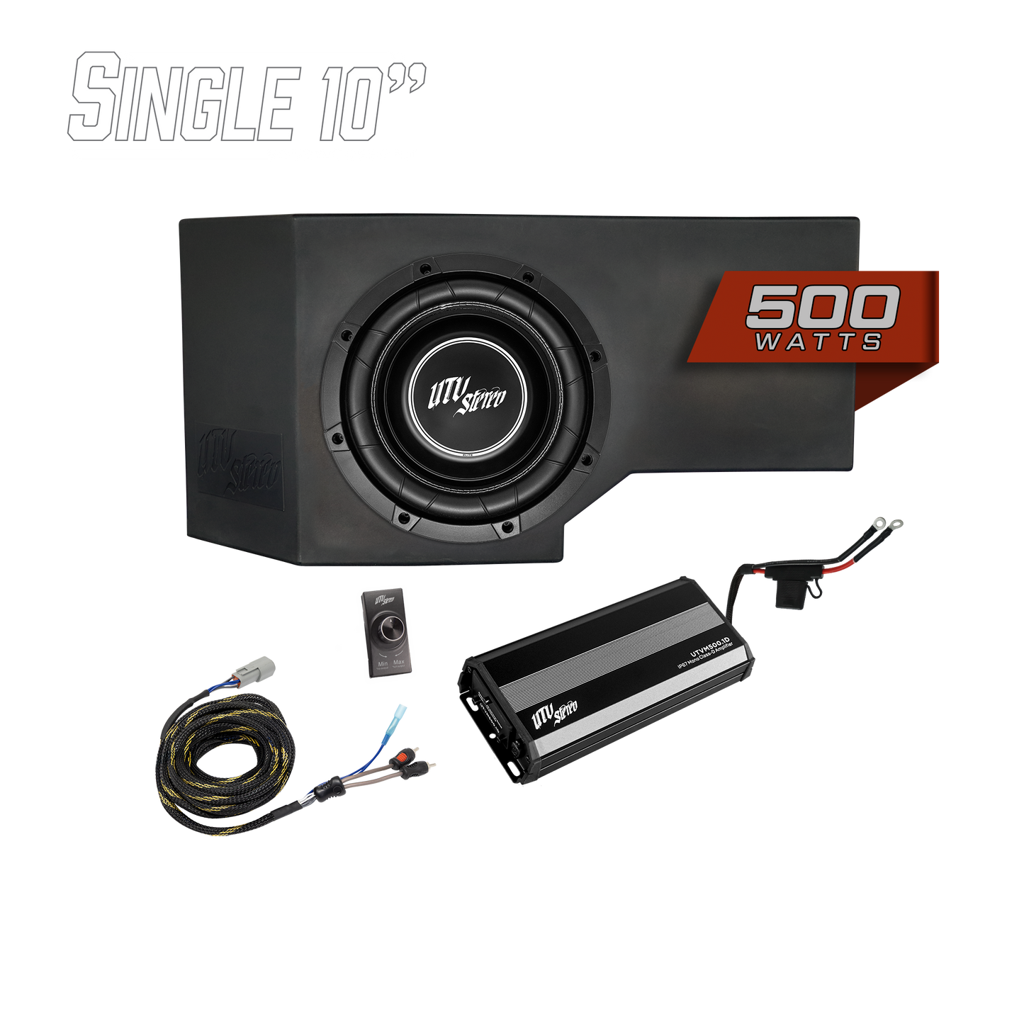 Can-Am® Defender HD11 500W Single 10" Subwoofer Kit | UTVS-DEF2-500-1-GO