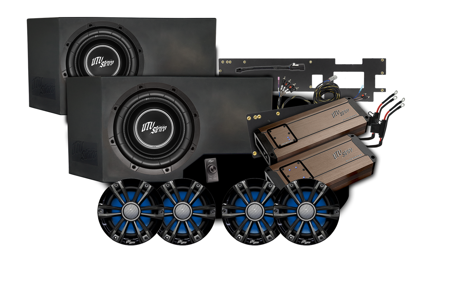 Can-Am® Defender HD11 BRP GO! Dual Subwoofer Stage 7 Stereo Kit | UTVS-DEF2-S7-GO
