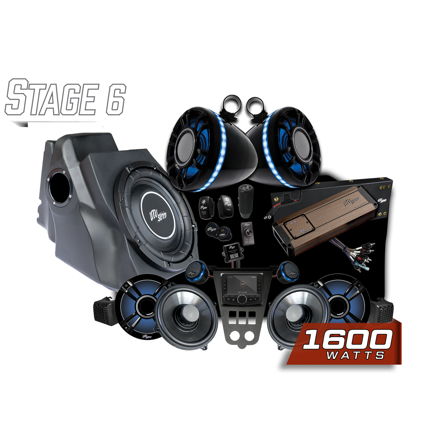'25-'26 RZR® Pro Series Elite Stage 6 Stereo Kit | UTVS-PRO2-S6-E