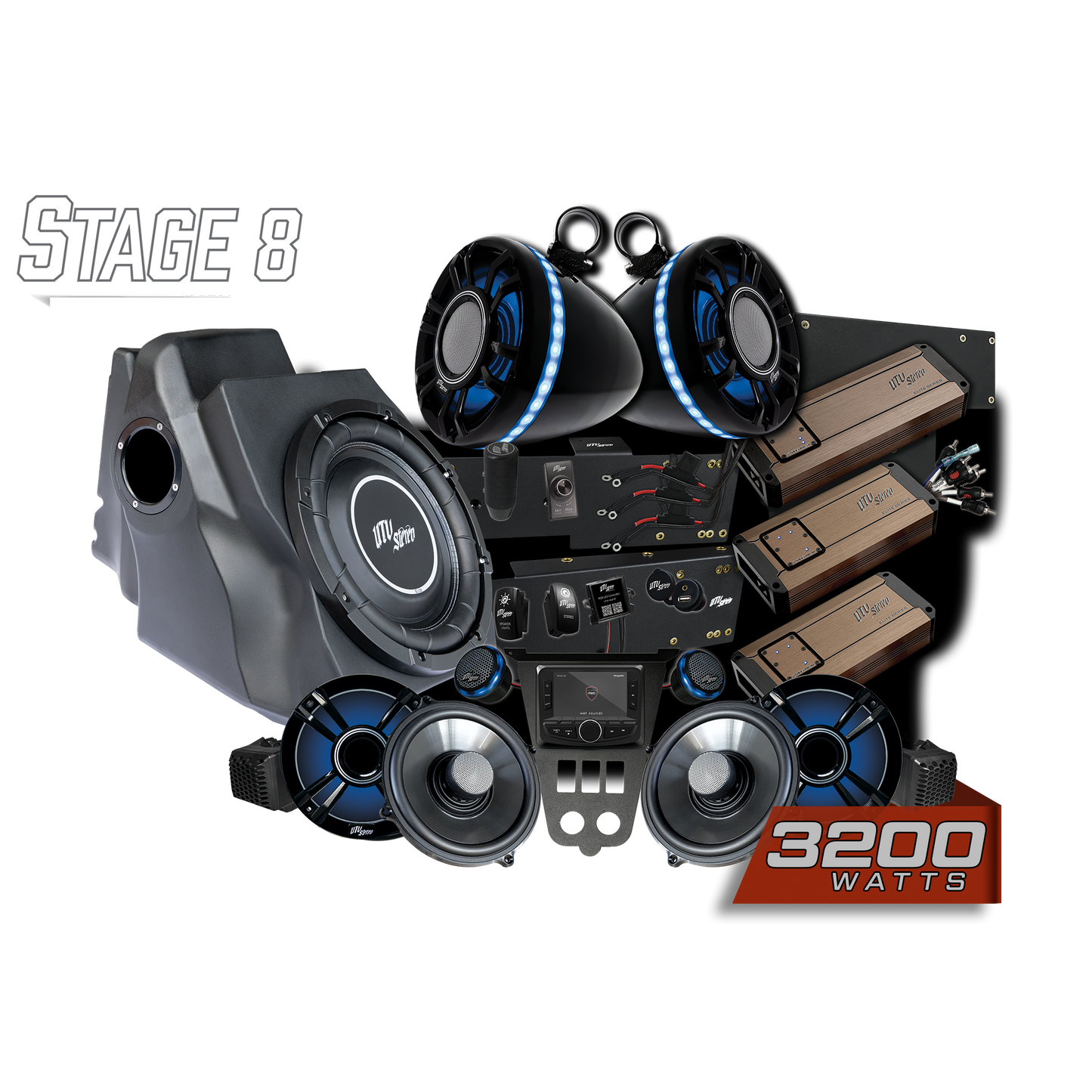 '25-'26 RZR® Pro Series Elite Stage 8 Stereo Kit | UTVS-PRO2-S8-E