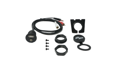 USB & Auxiliary Flush Mount Adapter for Source Units | UTVS-USB/AUX-FLMT