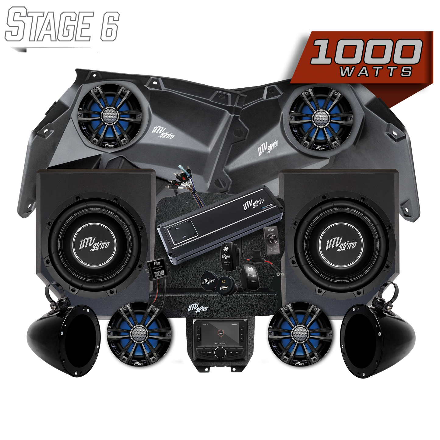 Can-Am® X3 Signature Series Stage 6 Stereo Kit | UTVS-X3-S6-S