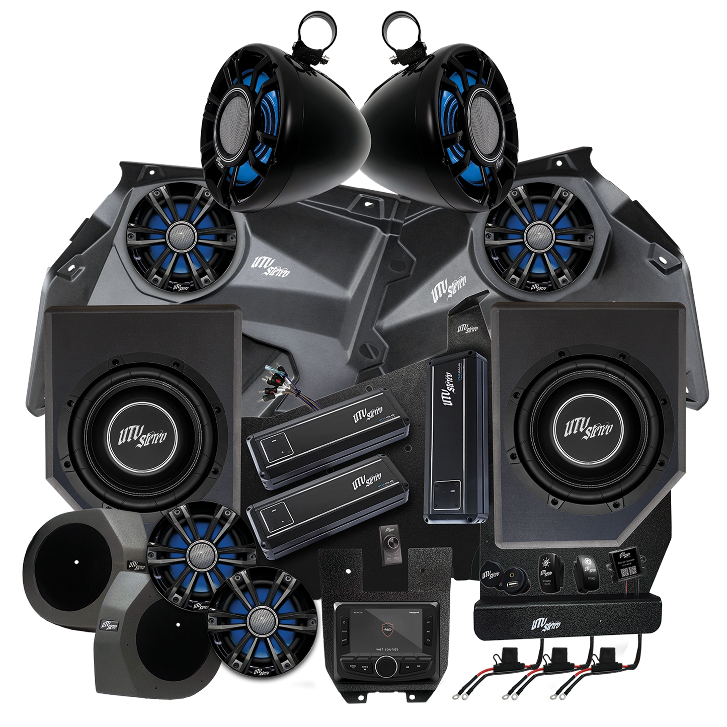 Can-Am® X3 Signature Series Stage 8 Stereo Kit | UTVS-X3-S8-S