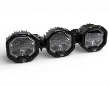 3 Light U-Con Interlocking Off Road LED Pod With Amber or White DRL Running Light