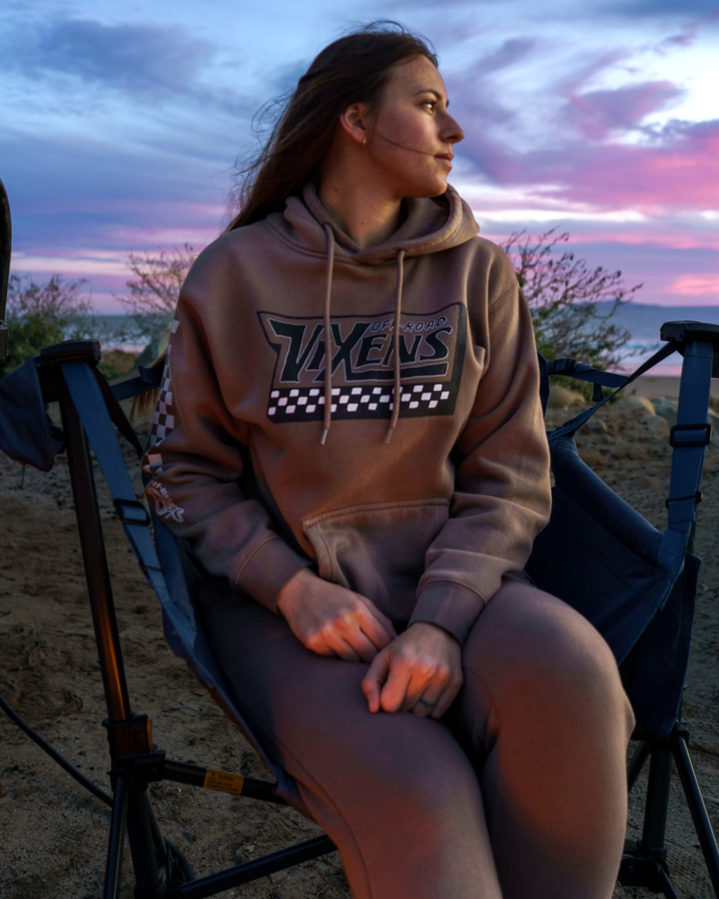 Off the Wall Heavy Weight Hoodie - Brown