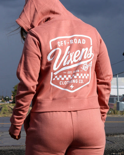 Desert Ladies Cropped Zip Hoodie