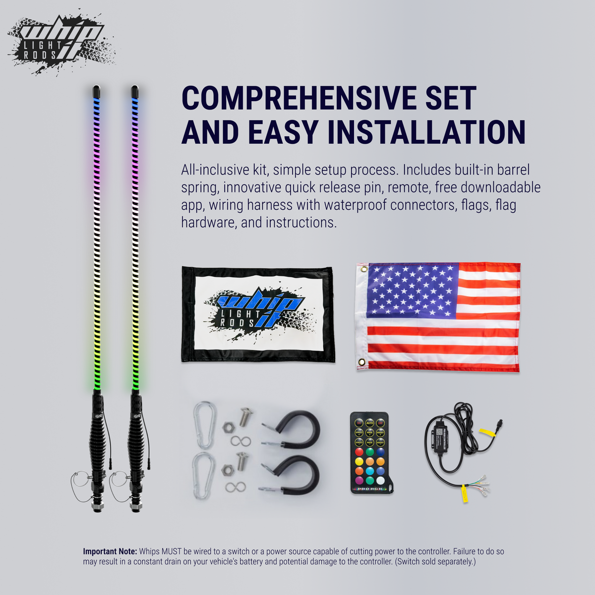 Angel LED Whips.