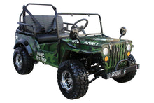 Willys Style Jeep Go Kart, 125cc Gas Engine, 3-speed with Reverse