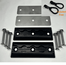 (2 Pack) Double Stud Anchor Plate Pack Anodized Black