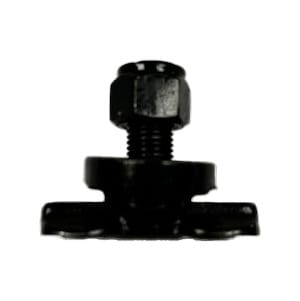 Black L-Track Double Lug Threaded Stud Fitting - 5,500 LBS. BS