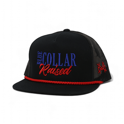 Blue Collar Raised Snapback Hat