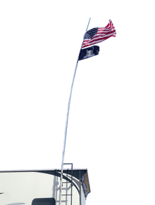 Marshin Whips Camp Locator Kit | RV Ladder Mount & Telescoping Pole System
