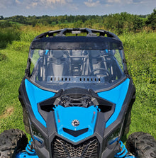 Can-Am Maverick X3 Max - 2 Pc Windshield with Tinted Visor w/Hard Coat, Vent, and Clamp Options