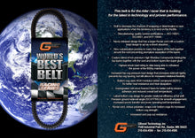 Can Am X3 Defender HD10 HD11 Gboost Worlds Best Race Series Belt