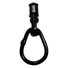 (2-Pack) Black L-Track Double Stud W/Pear Link Fitting - 5,000 LBS. BS