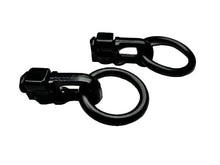 (2-Pack) Black L-Track Double Stud W/Round Link Fitting - 6,000 LBS. BS