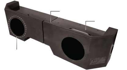 Can-Am® Defender HD10 Vented 10" Driver Subwoofer Enclosure Unloaded | UTVS-DEF-VENC-DRIVER