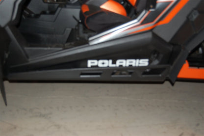 Trail Armor Polaris RZR XP 1000 (including the High Lifter, Trails and Rocks, Sport, Premium, Ultimate Editions), RZR XP Turbo, RZR 1000 XP Turbo S and Turbo S Velocity Full Skids with Slider Nerfs or Nerf for Extreme Kick Out Steel Sliders