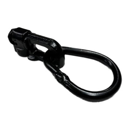 Black L-Track Double Stud W/Pear Link Fitting - 5,000 LBS. BS