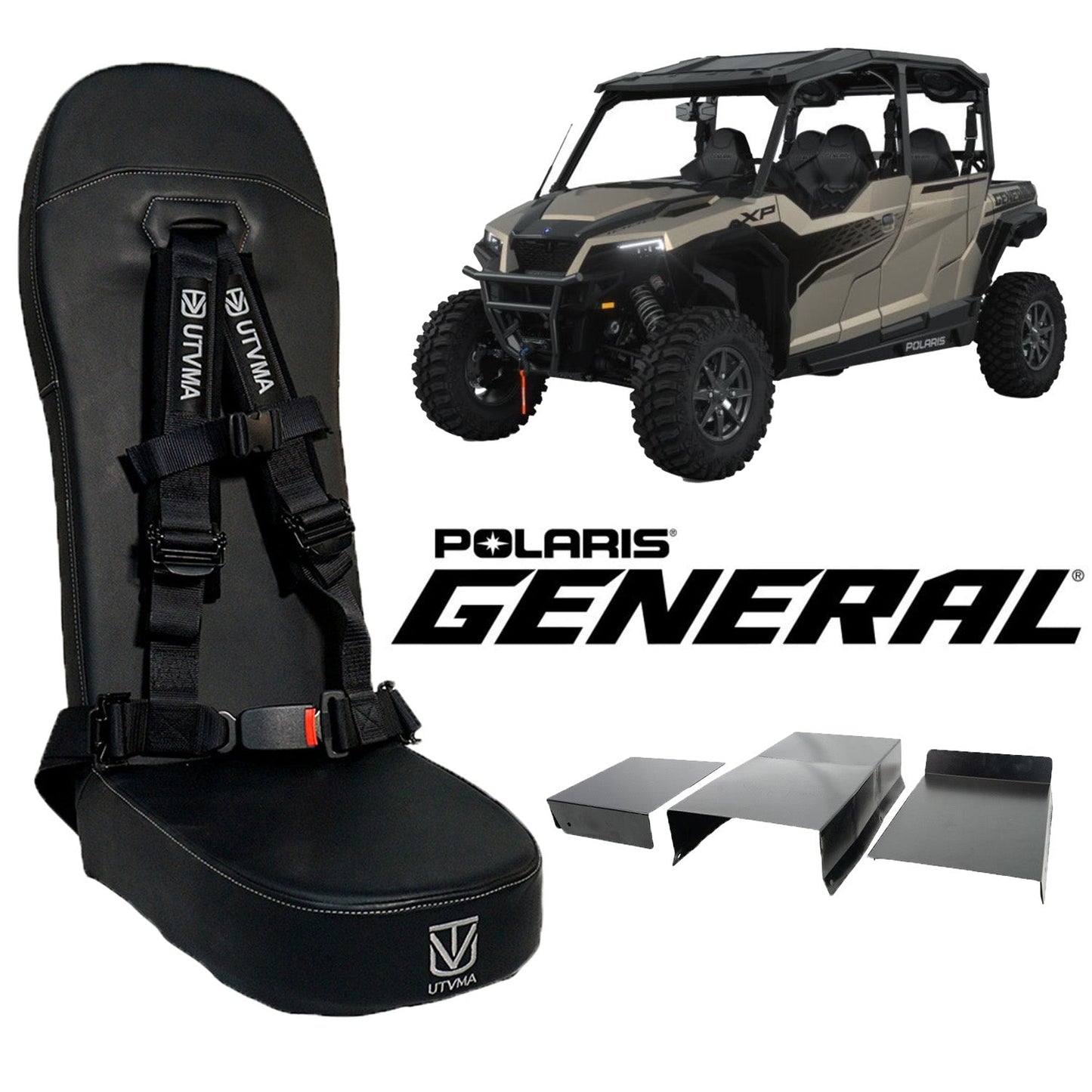 General 4 Rear Bump Seat w Console Delete Kit (2016+)