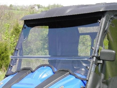 HiSun HS 750 Crew/Axis 750 Crew - 2 Pc Windshield with Vent, Clamp, and Hard Coat Options