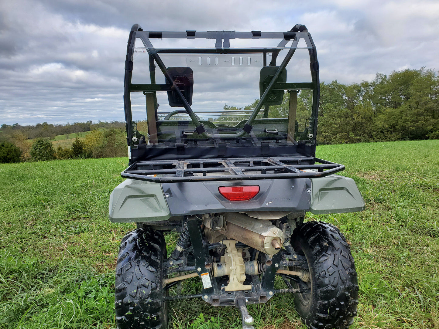 Honda Pioneer 500/520 - Lexan Back Panel w/Vent and Soft Lower Panel Options