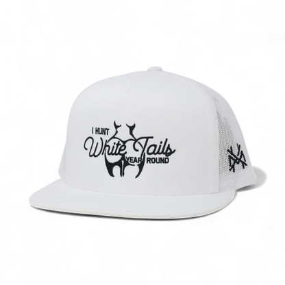 I Hunt White Tails Year Round Snapback Hat