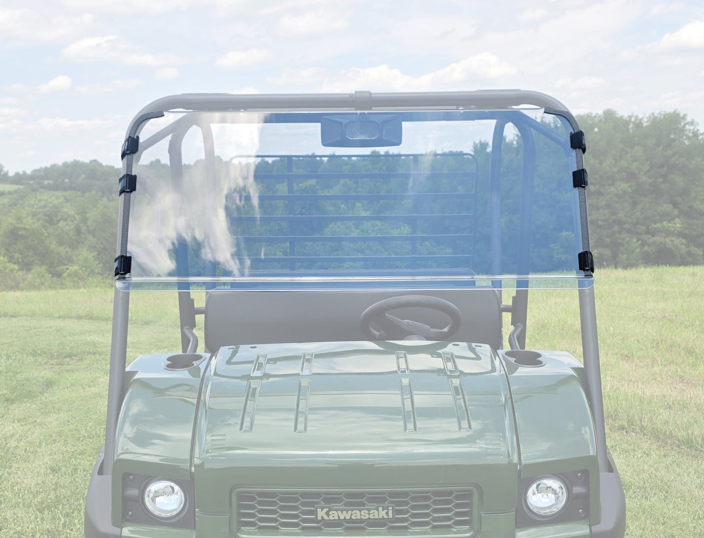 Kawasaki Mule 4000/4010 Trans - 2 Pc Scratch-Resistant Windshield