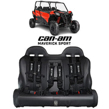 Maverick Sport Max Rear Bench with Harnesses (2019+)