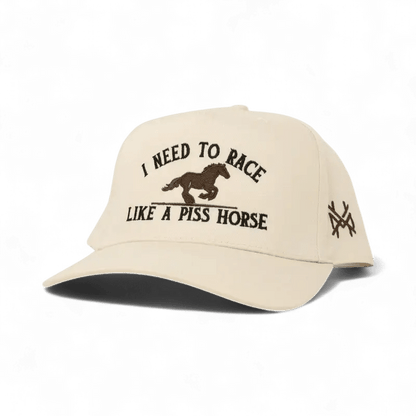 Race Like A Piss Horse Snapback Hat