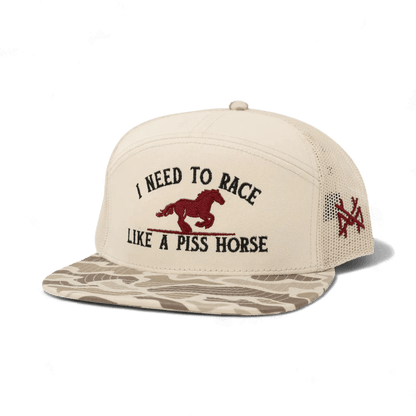 Race Like A Piss Horse Snapback Hat