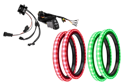 8" RGB LED Speaker Rings (Pair) | UTVS-8LSR
