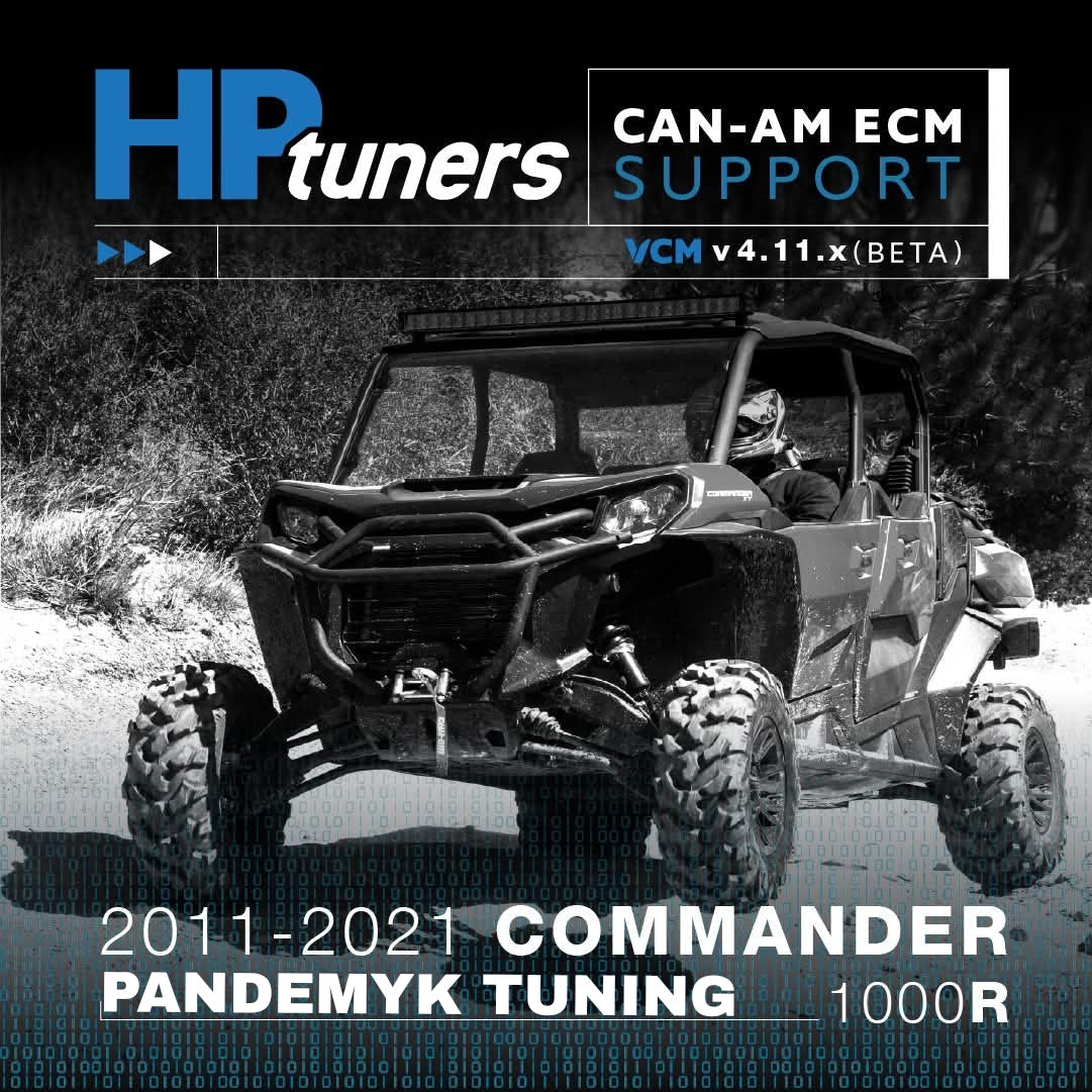 Pandemyk Performance Stage 2 ECM Tuning for 2011-2021 Can-Am Commander w/ HP Tuners