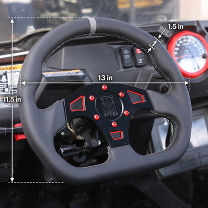 UTVMA DriftX Leather Steering Wheel With Hub