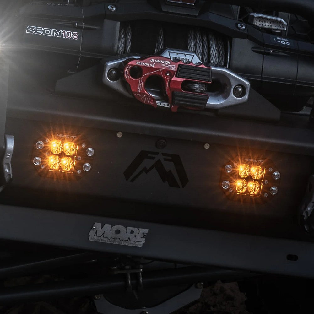 Heretic Quattro Flush Mount Amber LED Pod Light (single)