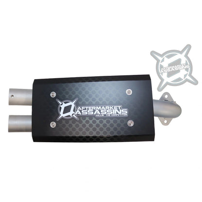 AA Stainless Slip-On Exhaust for 2015-23 RZR XP 1000 & 2018-22 RS1