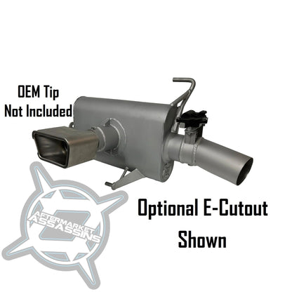 AA Slip-On Exhaust with Center Exit & 3" Side Dump for 2022+ Pro R 4 Cylinder **1-3 Day Lead Time**